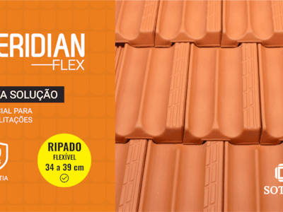 Novo modelo de telha: Meridian Flex Novo modelo de telha: Meridian Flex